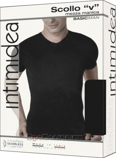 INTIMIDEA UOMO T-SHIRT scollo V mezza manica — EstoreClothes