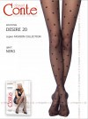 CONTE elegant DESIRE 20 2-S, 20 den, Nero фото 3 — EstoreClothes