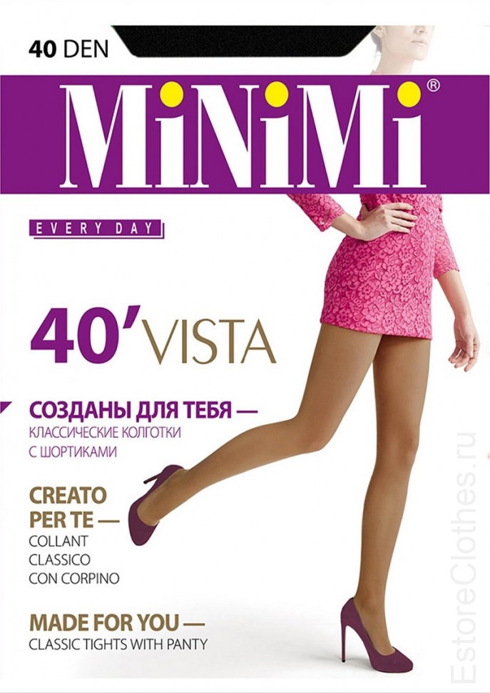 Колготки MINIMI VISTA 40 5-XL, 40 den, Nero фото 1 — EstoreClothes