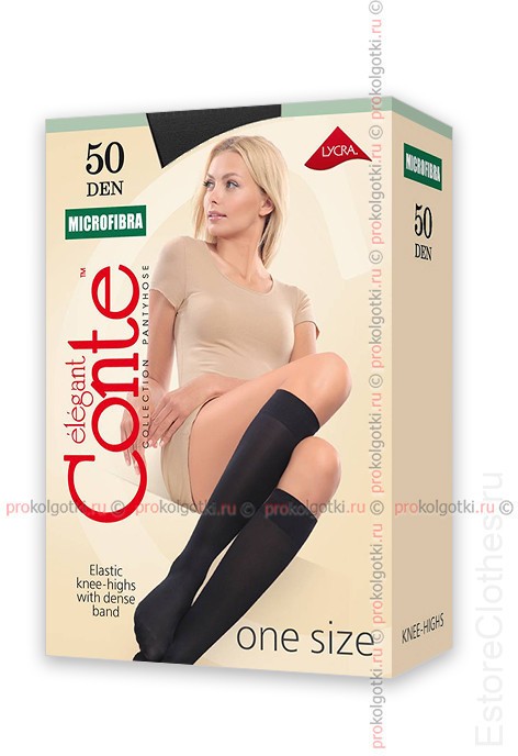 CONTE elegant MICROFIBRA 50 knee-highs фото 1 — EstoreClothes
