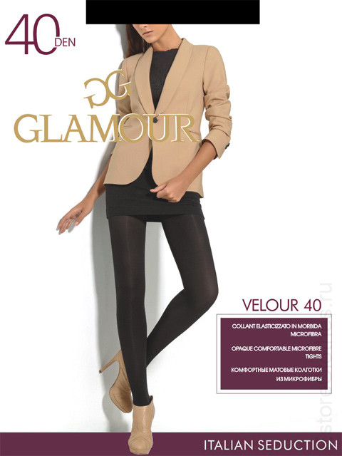 Колготки GLAMOUR VELOUR 40 4-L, 40 den, Daino фото 1 — EstoreClothes