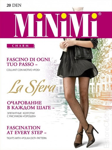 Колготки в горошек MINIMI LA SFERA 20 — EstoreClothes