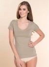 Футболка женская ALLA BUONE LISCIO 7047 T-SHIRT 2(S), Cachi фото 3 &mdash; EstoreClothes