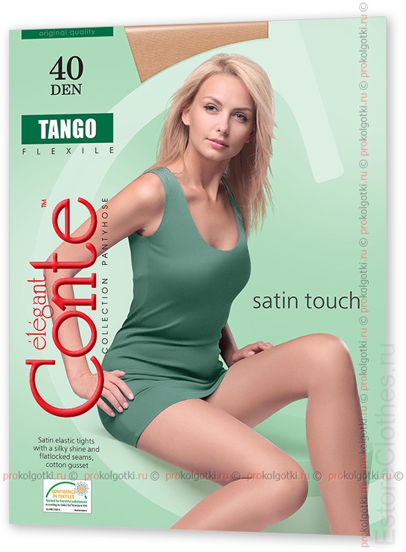 CONTE elegant TANGO 40 XL 5-XL, 40 den, Nero фото 1 — EstoreClothes