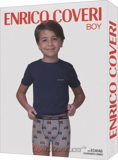 ENRICO COVERI EC4048 boy coord. boxer - t-shirt — EstoreClothes
