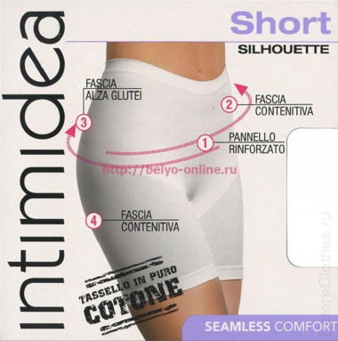 Моделирующие трусы шорты INTIMIDEA SHORT Silhouette — EstoreClothes