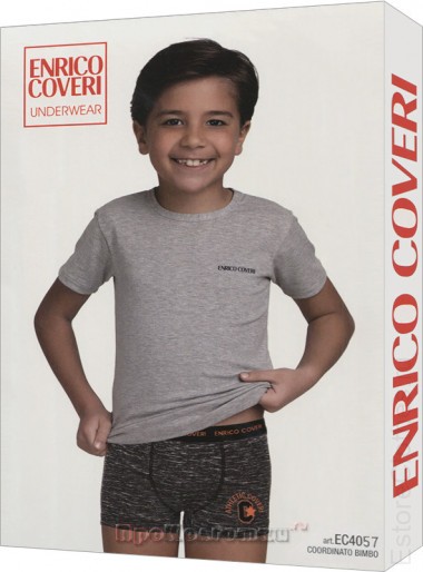 ENRICO COVERI EC4057 boy coord. boxer - t-shirt — EstoreClothes